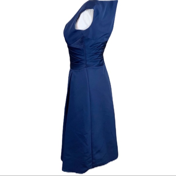 David’s Bridal Navy Blue Formal Dress- Size 4 - Picture 7 of 9